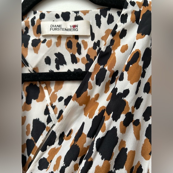 Diane von furstenberg Lyra Silk Crepe de Chine Maxi Wrap Dress Chestnut small - Picture 6 of 8